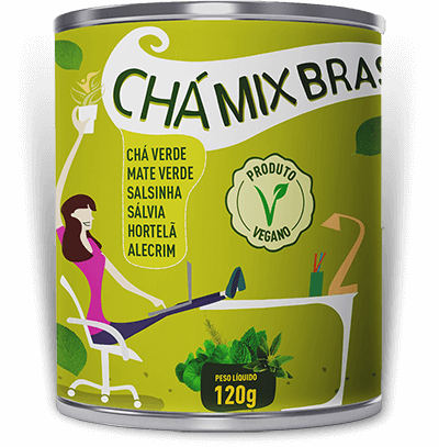 Chá Mix Brasil - Lata - Mix Brasilfit
